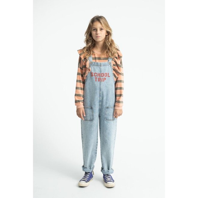 Piupiuchick | Dungarees Fadded Light Blue Denim