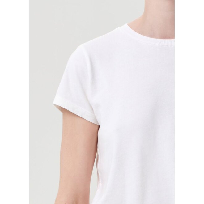 AGOLDE | Adine Shrunken Tee White Ash