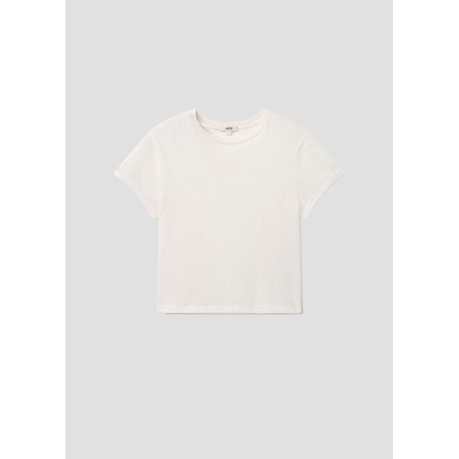 AGOLDE | Adine Shrunken Tee White Ash