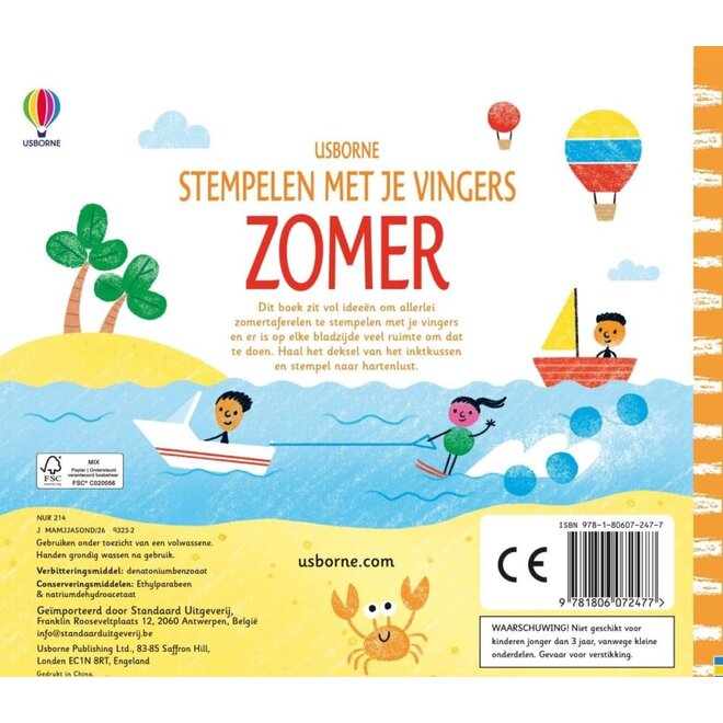Stempelen met je vingers ZOMER