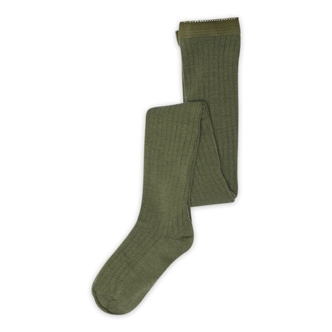 MP Denmark | Wool Rib Tights Olivine