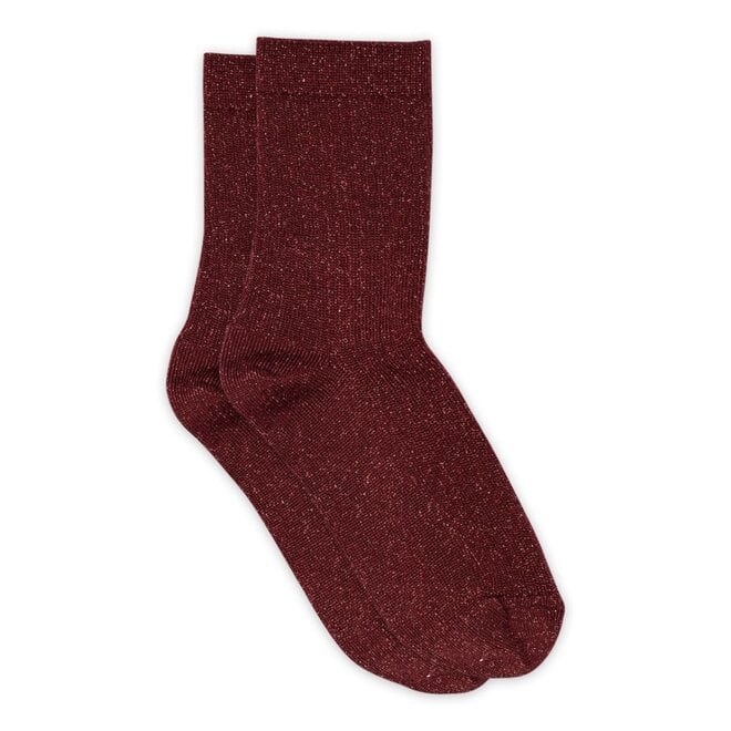 MP Denmark | Celeste Glitter Socks Wine Red