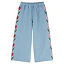 Emile et Ida | Denim Tulip Embroidered Broek Bleu Delave