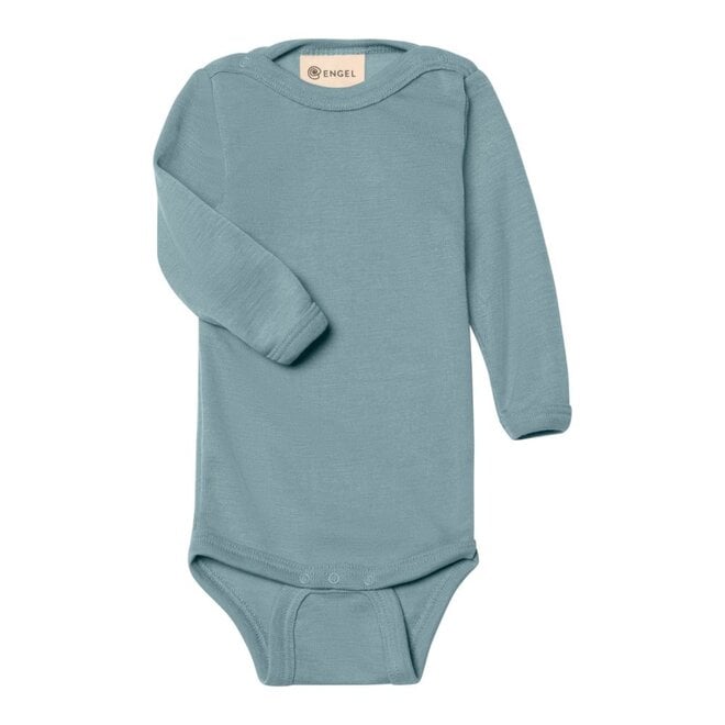 Engel | Wollen Romper Lange Mouw Mountain Blue