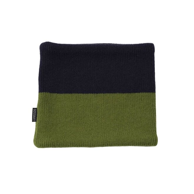 Bee Real Colsjaal Deep Dark Blue / Basil Green