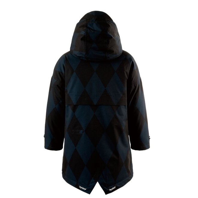 Gosoaky | Desert Fox Winterjas Argyle Black / Blue