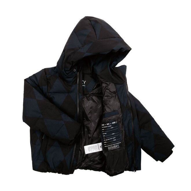 Gosoaky | Dragon Eye Winterjas Argyle Black / Blue