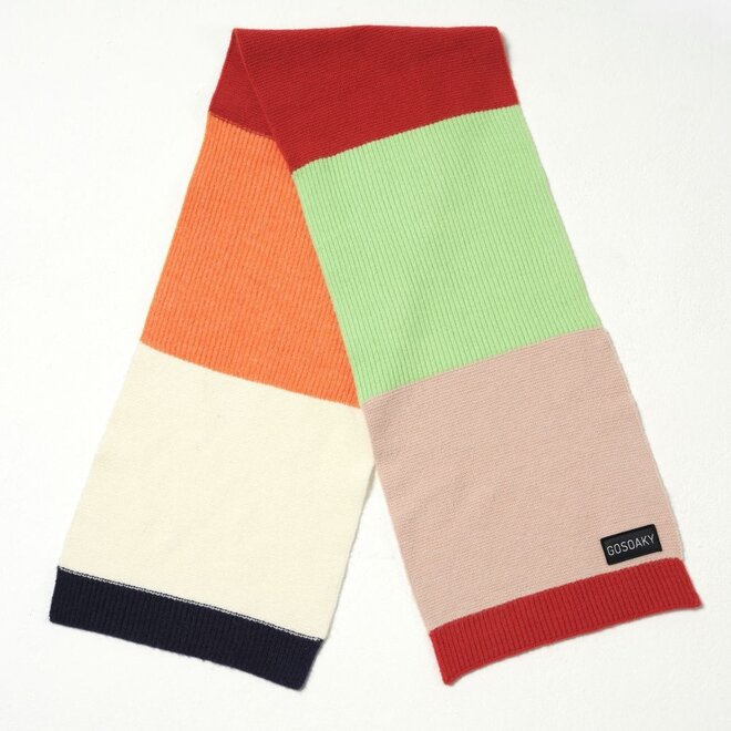 Velvet Yak Sjaal Poppy Flower Red Multi