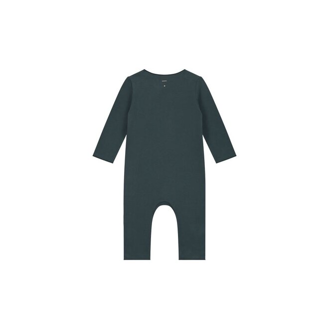 Gray Label | Baby Suit with Snaps GOTS Blue Grey
