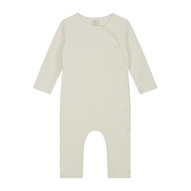 Baby Suit with Snaps GOTS Cream