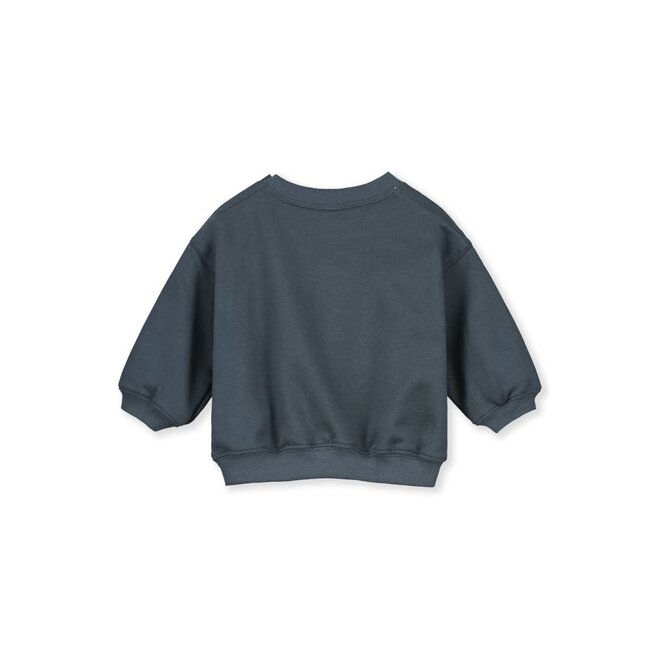 Gray Label | Baby Dropped Shoulder Sweater GOTS Blue Grey