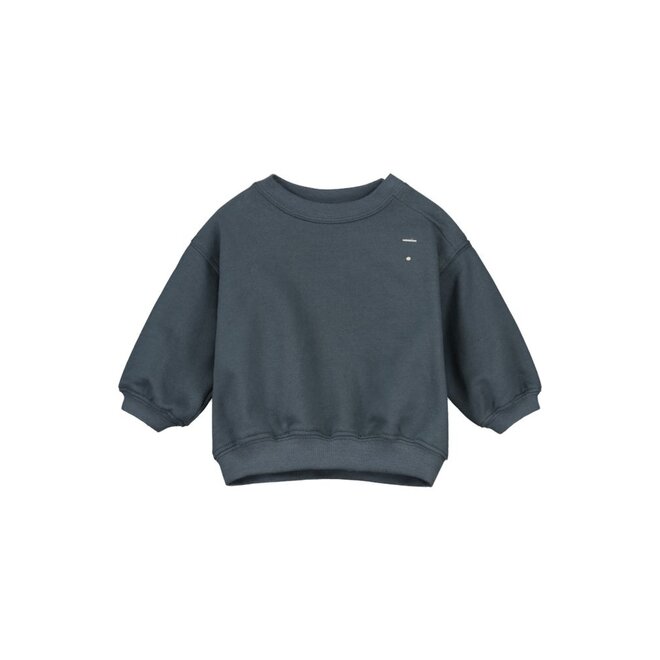 Gray Label | Baby Dropped Shoulder Sweater GOTS Blue Grey