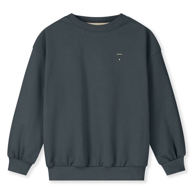 Gray Label | Dropped Shoulder Sweater GOTS Blue Grey