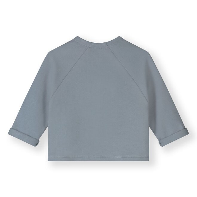 Gray Label | Baby Raglan Cardigan GOTS Stone Grey