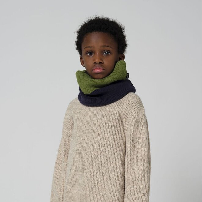 Gosoaky | Bee Real Colsjaal Deep Dark Blue / Basil Green