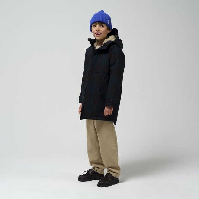 Gosoaky | Desert Fox Winterjas Argyle Black / Blue