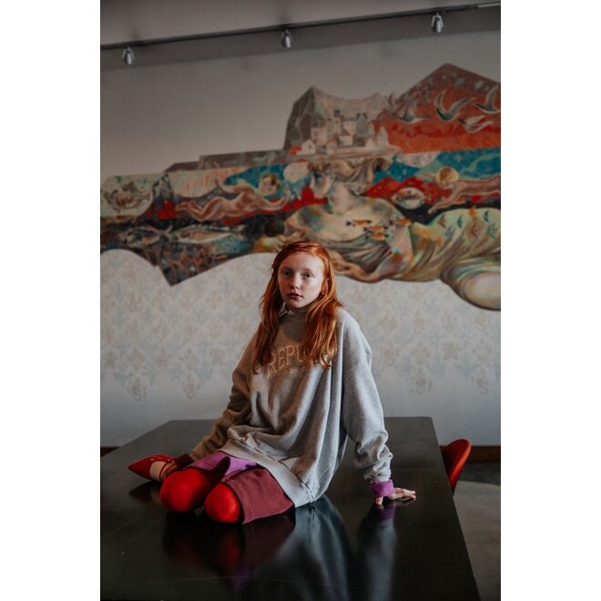 Repose ams | Cozy Drop Sweater Light Mixed Grey