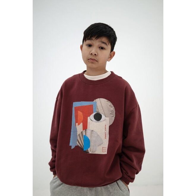 Repose ams | Cozy Drop Sweater Mulberry Rocket