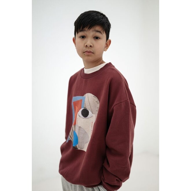 Repose ams | Cozy Drop Sweater Mulberry Rocket