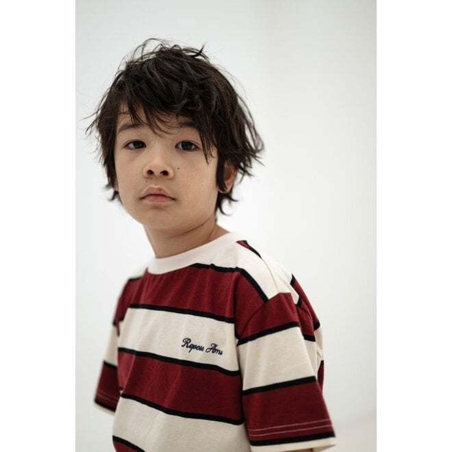Repose ams | Tee Shirt Mulberry Stripe