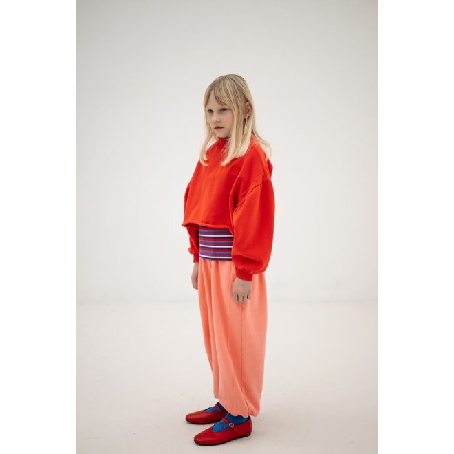 Repose ams | Crop Heart Sweater Firecracker Red