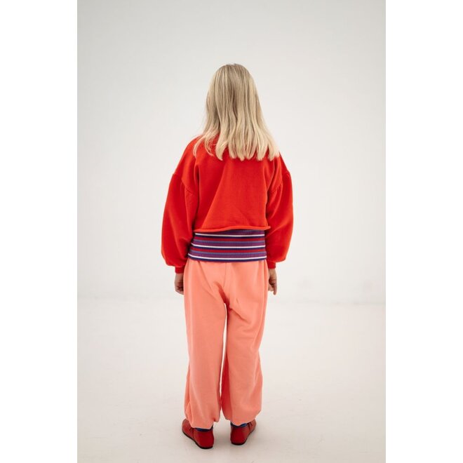 Repose ams | Crop Heart Sweater Firecracker Red