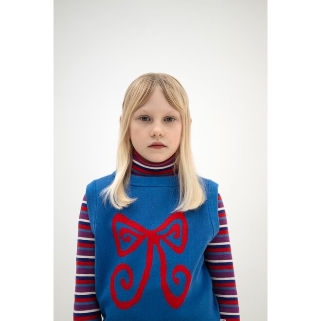 Repose ams | Turtle Neck Multi Color Stripe