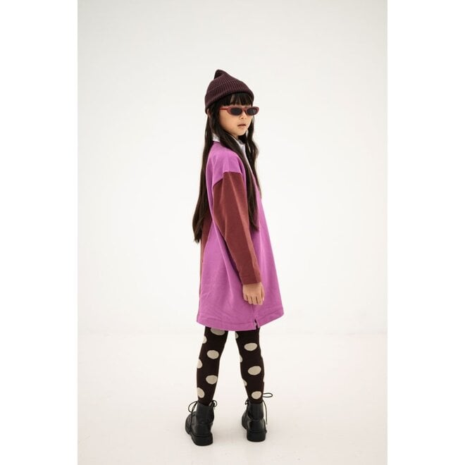 Repose ams | Polo Dress Orchid Mulberry Color Block