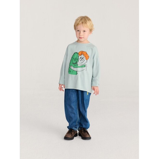 Bobo Choses | Hug Hairy Monster T-Shirt Light Blue