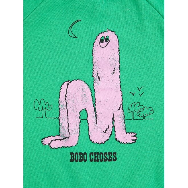 Bobo Choses | Long Pinky Puff Sweatshirt Green