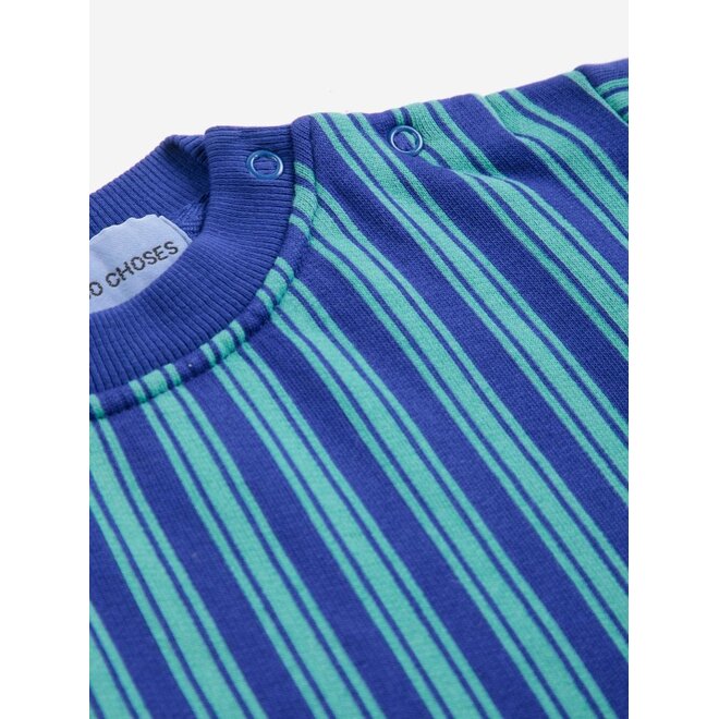 Bobo Choses | Booo Bo Choses Tag Stripes Sweatshirt Blue