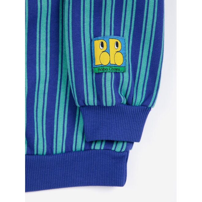 Bobo Choses | Booo Bo Choses Tag Stripes Sweatshirt Blue