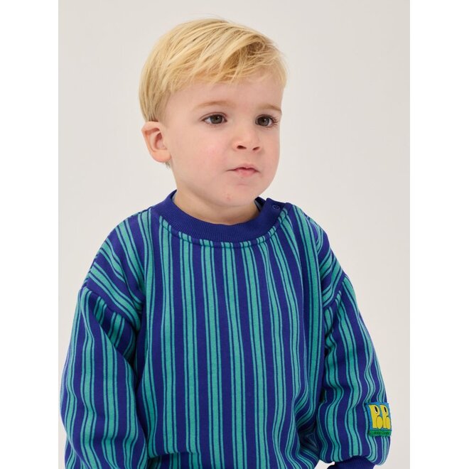 Bobo Choses | Booo Bo Choses Tag Stripes Sweatshirt Blue