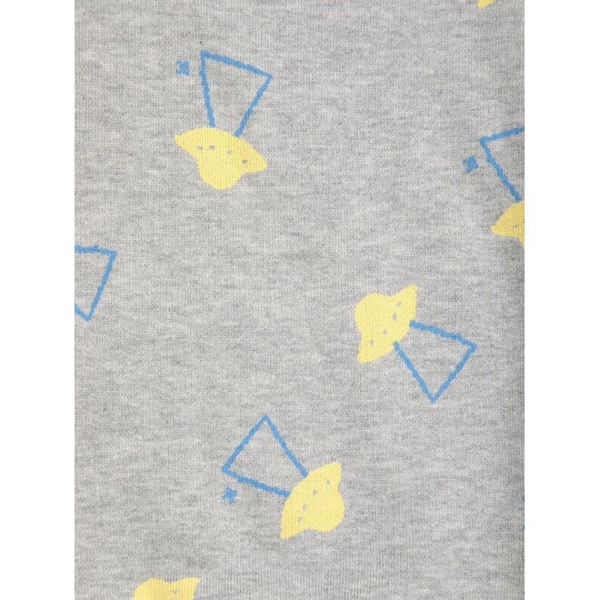Bobo Choses | Pixel Abduction All Over Sweatshirt Light Heather Grey