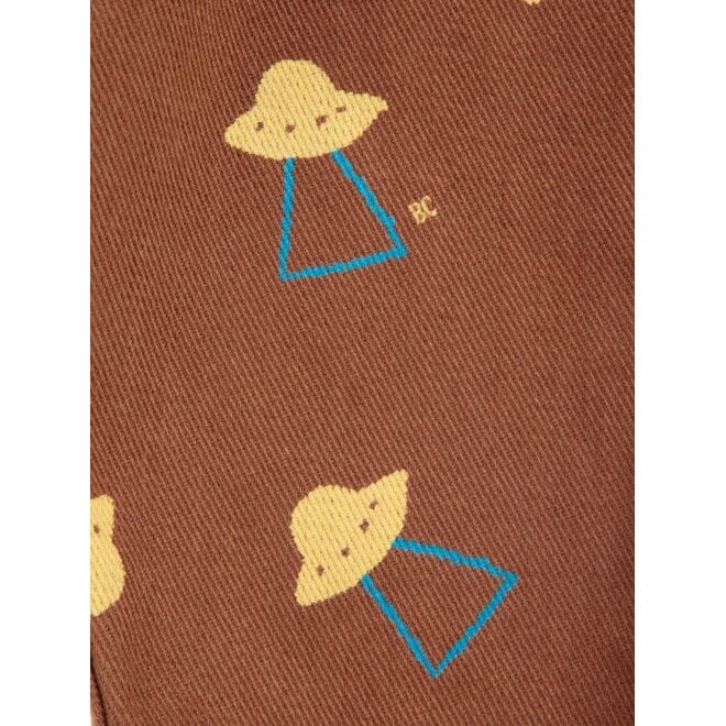 Bobo Choses | Pixel Abduction All Over Woven Pants Brown