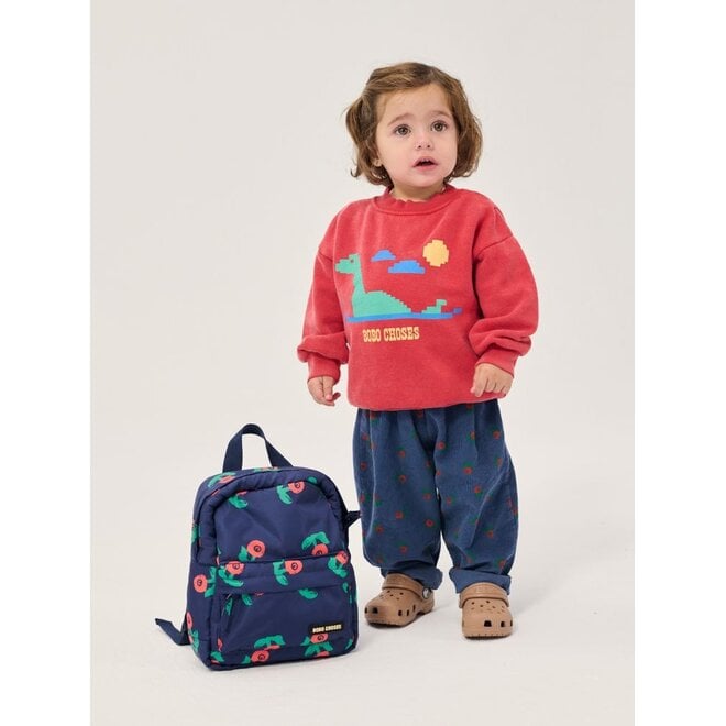 Bobo Choses | Stamp Bloom All Over Corduroy Pants Navy Blue