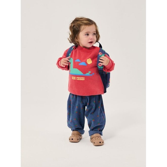 Bobo Choses | Stamp Bloom All Over Corduroy Pants Navy Blue