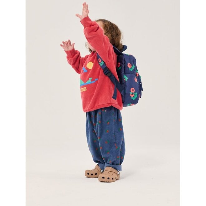 Bobo Choses | Stamp Bloom All Over Corduroy Pants Navy Blue