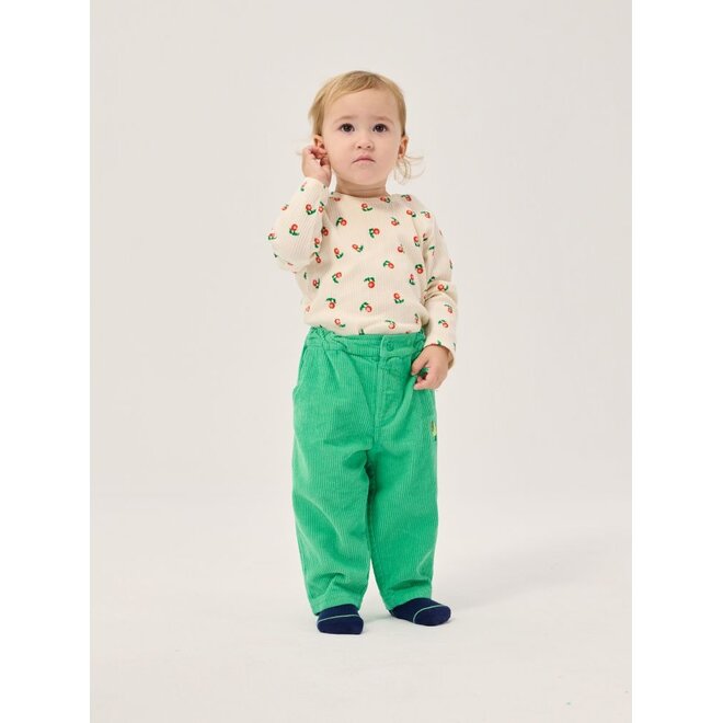Bobo Choses | Mush Monsters Duo Corduroy Pants Green