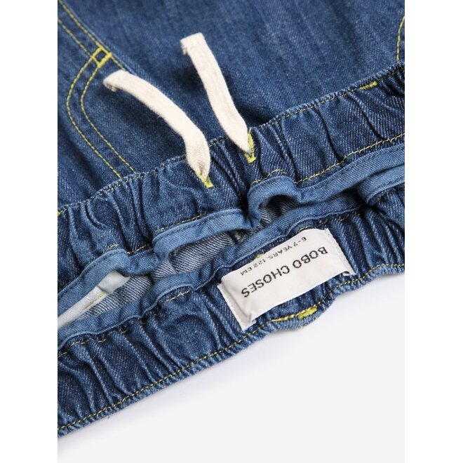 Bobo Choses | Taxi Saurus Tag Denim Pants Midnight Blue