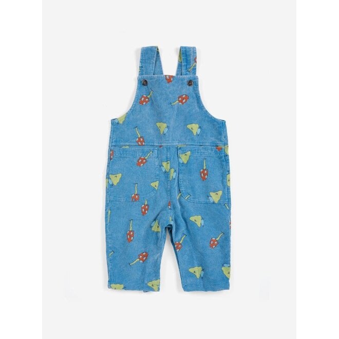 Mush Monster Duo all over corduroy overall Blue