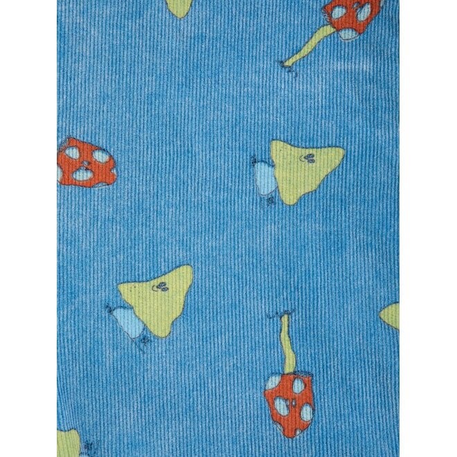 Bobo Choses | Mush Monster Duo All Over Corduroy Overall Blue