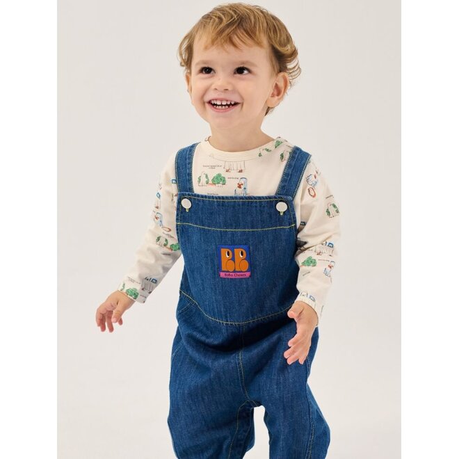 Bobo Choses | Booo Bo Choses Tag Denim Overall Midnight Blue