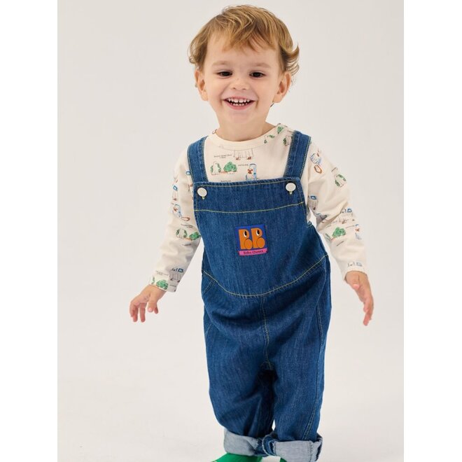 Bobo Choses | Booo Bo Choses Tag Denim Overall Midnight Blue