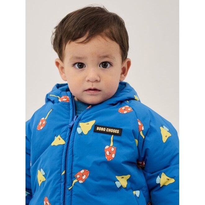 Bobo Choses | Mush Monster Duo All Over Reversible Anorak Blue