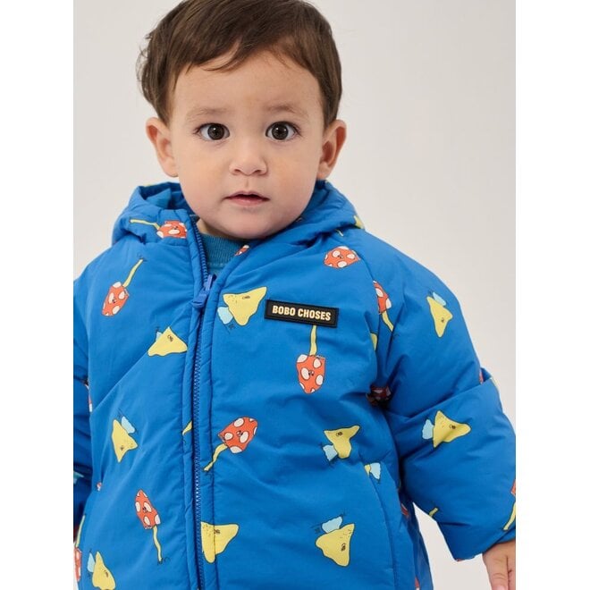 Bobo Choses | Mush Monster Duo All Over Reversible Anorak Blue
