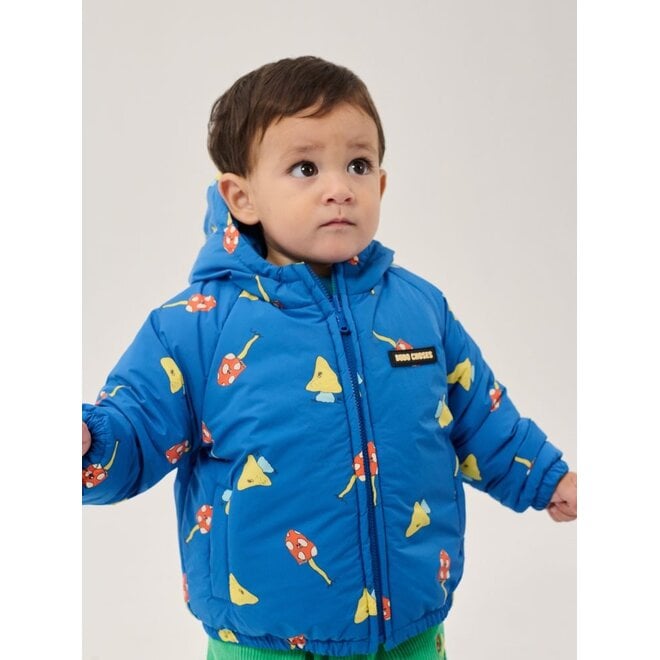 Bobo Choses | Mush Monster Duo All Over Reversible Anorak Blue