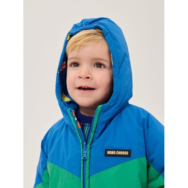 Bobo Choses | Mush Monster Duo All Over Reversible Anorak Blue
