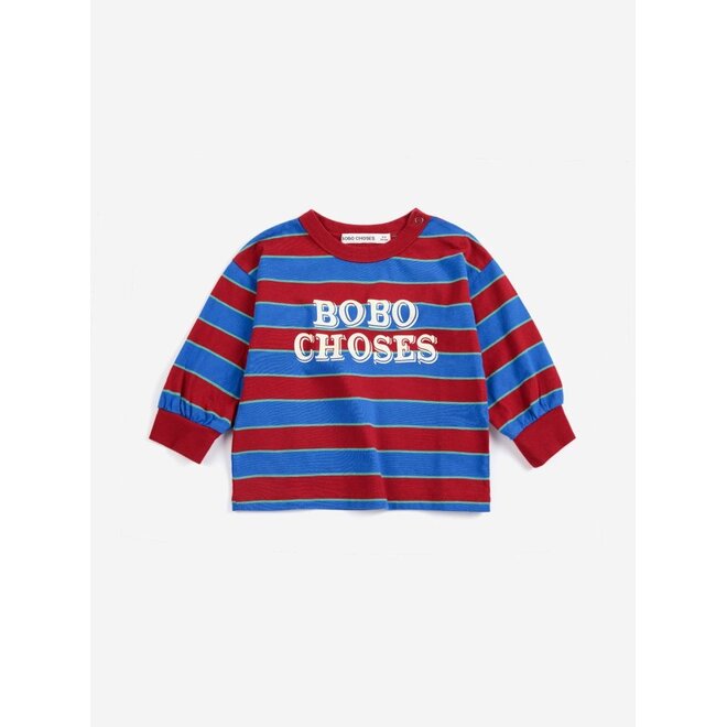 Bobo Choses Embossed stripes T-shirt Multicolor