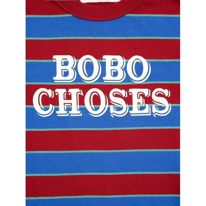 Bobo Choses | Bobo Choses Embossed Stripes T-Shirt Multicolor